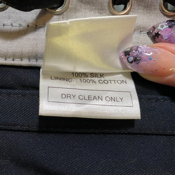 Burleska Silver Swirl Silk Taffeta Overbust Corset- Size 24in - Picture 10 of 12